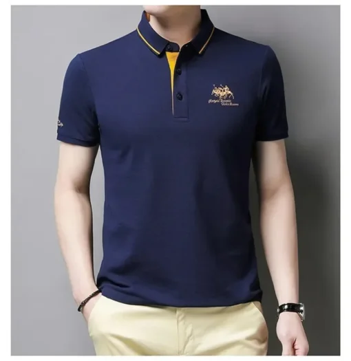 Summer Men's Embroidered Polo Shirts - Image 18