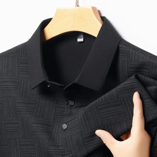 2024 Men's New Printed Business Casual Short sleeved POLO Shirt - Image 15