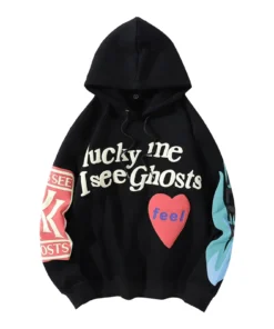 Graffiti Print Padded Sweatshirt