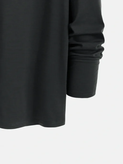 men's printed round neck long-sleeved T-shirt - Image 6