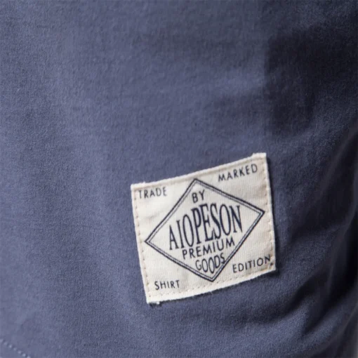 100% Cotton Long Sleeve  Solid Spring Casual Men's T-shirts - Image 18