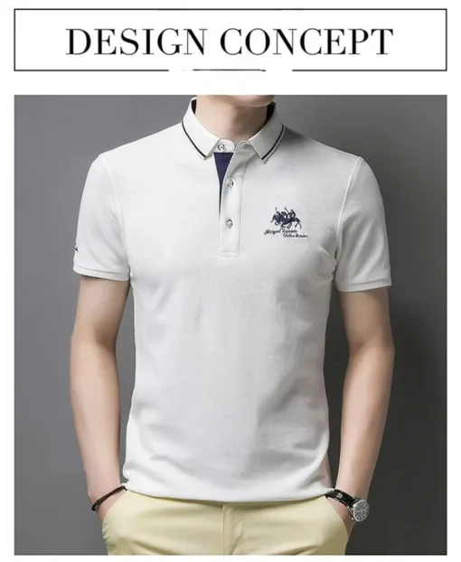 Summer Men's Embroidered Polo Shirts - Image 11