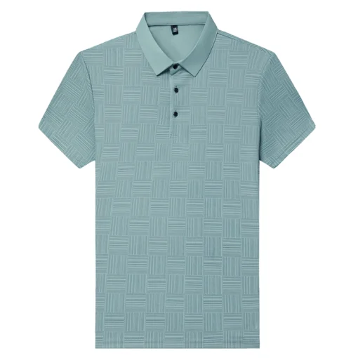 2024 Men's New Printed Business Casual Short sleeved POLO Shirt - Image 29