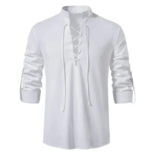 King Billion Cotton Linen Long Sleeve T-shirt - Image 21