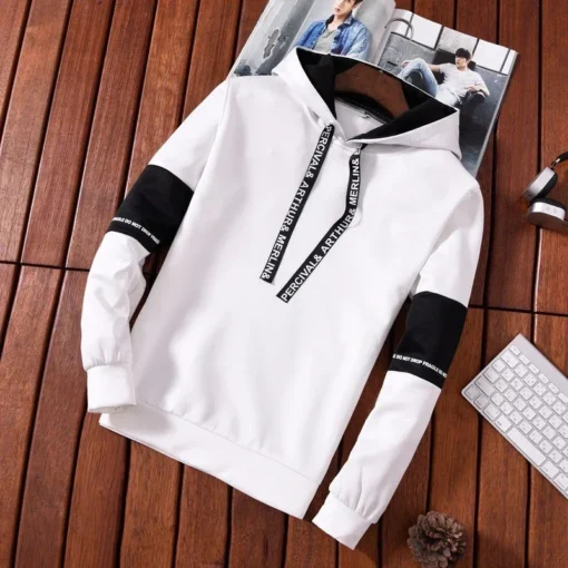 Men's Hoodies Long Sleeve Casual Printing With Letter - Image 4