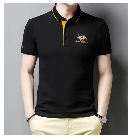 Summer Men's Embroidered Polo Shirts - Image 23