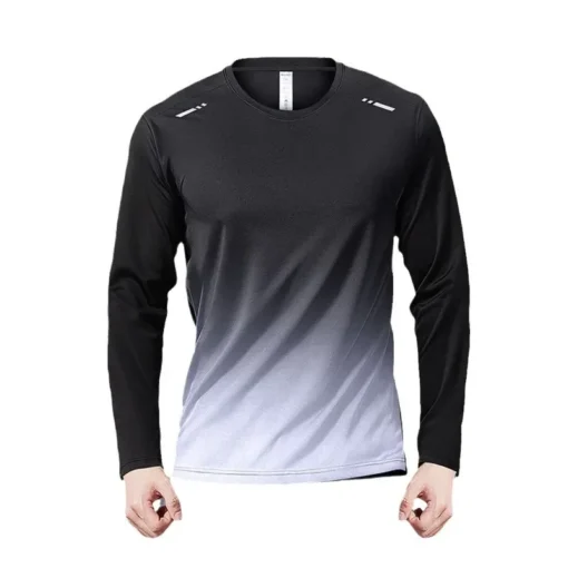 Ice Silk Autumn Sports Casual Training Quick Drying Fitness Outdoor Sun Protection Running T-Shirt - Image 5