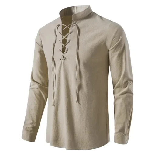 King Billion Cotton Linen Long Sleeve T-shirt - Image 13