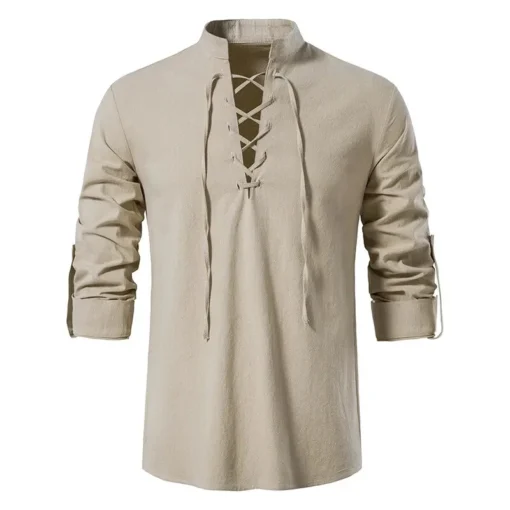 King Billion Cotton Linen Long Sleeve T-shirt - Image 12
