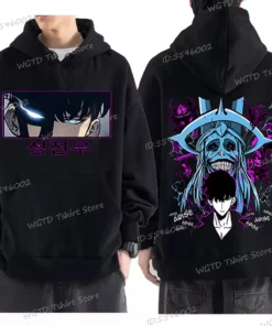 Anime Solo Leveling Sung Jinwoo Men's Hoodies