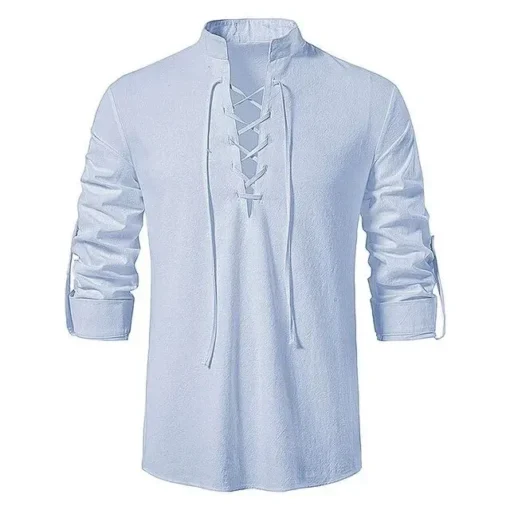 King Billion Cotton Linen Long Sleeve T-shirt - Image 7