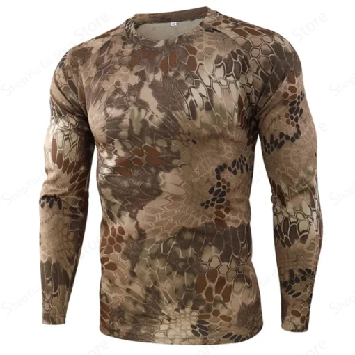 Long Sleeve 3d Camouflage Print Graphic T Shirts - Image 16