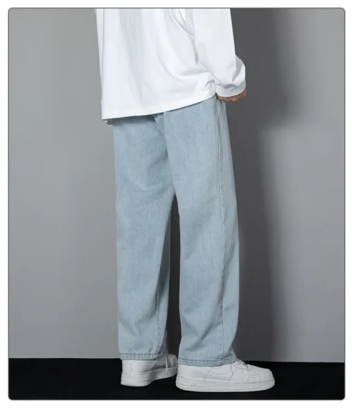 2025 New Korean Men's Casual Long Jeans - Image 19