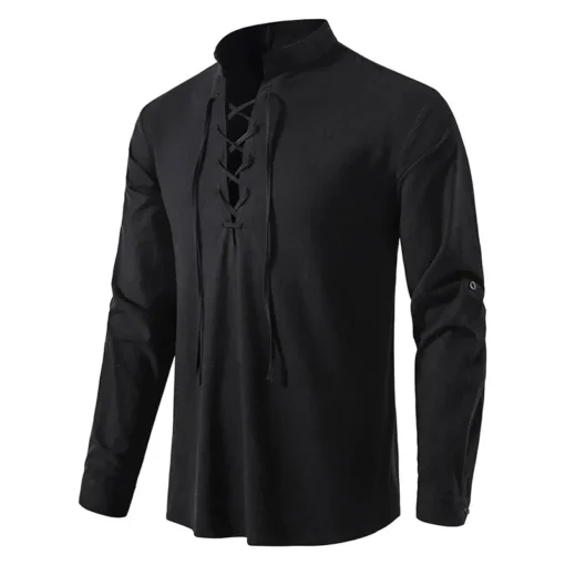 King Billion Cotton Linen Long Sleeve T-shirt - Image 31