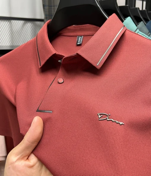 hot diamond short sleeve Advanced printed POLO shirt