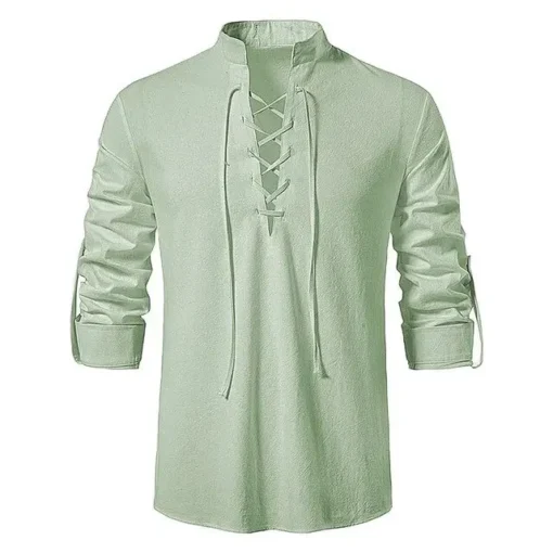 King Billion Cotton Linen Long Sleeve T-shirt - Image 53