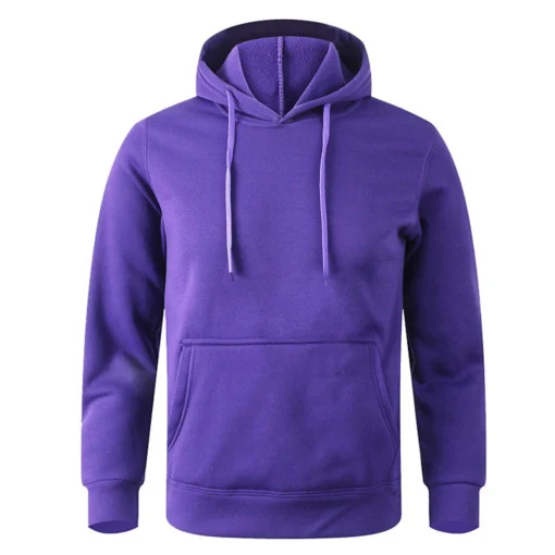 Men's Warm Sweatshirt Casual Solid Color - Image 6