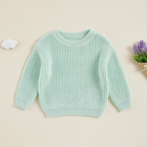 Suefunskry Newborn Baby Knitted Long Sleeve Autumn Winter Sweater - Image 131