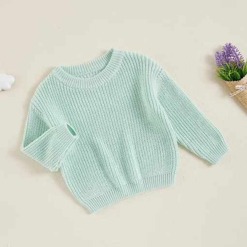 Suefunskry Newborn Baby Knitted Long Sleeve Autumn Winter Sweater - Image 126