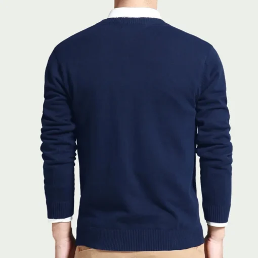 Cotton Sweater Long Sleeve Pullovers - Image 3