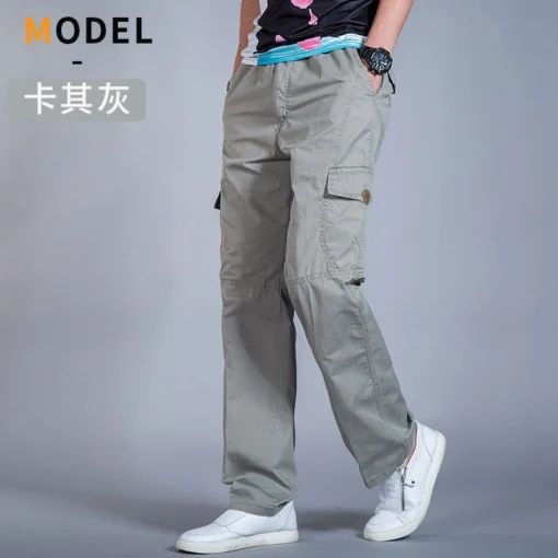 Solid Grey Versatile Work Wear Black Joggers - Image 20