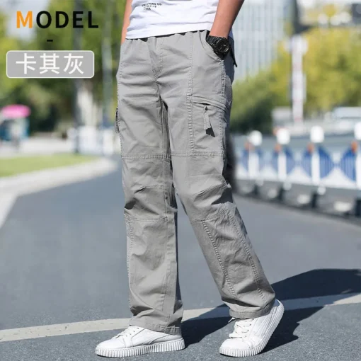 Solid Grey Versatile Work Wear Black Joggers - Image 14