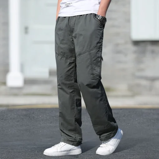 Solid Grey Versatile Work Wear Black Joggers - Image 22