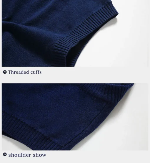 Cotton Sweater Long Sleeve Pullovers - Image 14