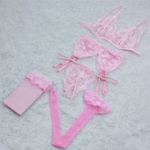 Erotic Transparent Lingerie Set - Image 6