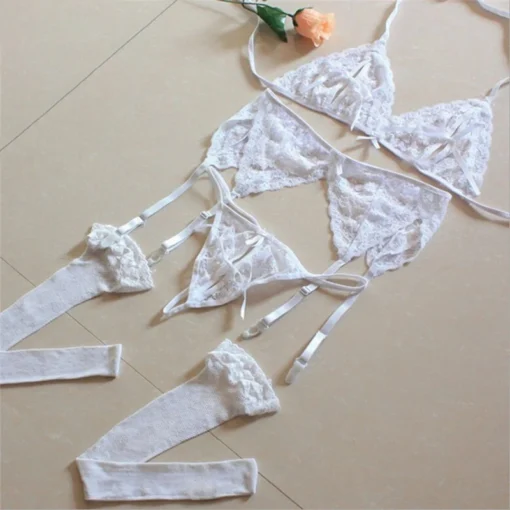 Erotic Transparent Lingerie Set - Image 8