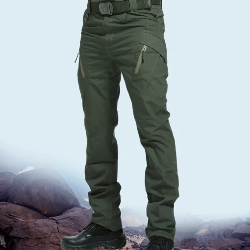 Men's Multiple Pocket Elasticity Military Urban Commuter Tactical Trousers - Image 2