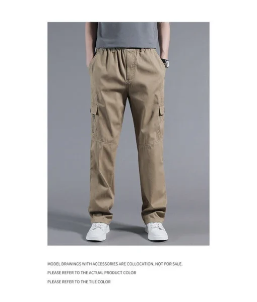 Solid Grey Versatile Work Wear Black Joggers - Image 27