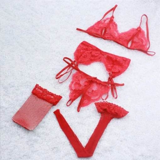 Erotic Transparent Lingerie Set - Image 7