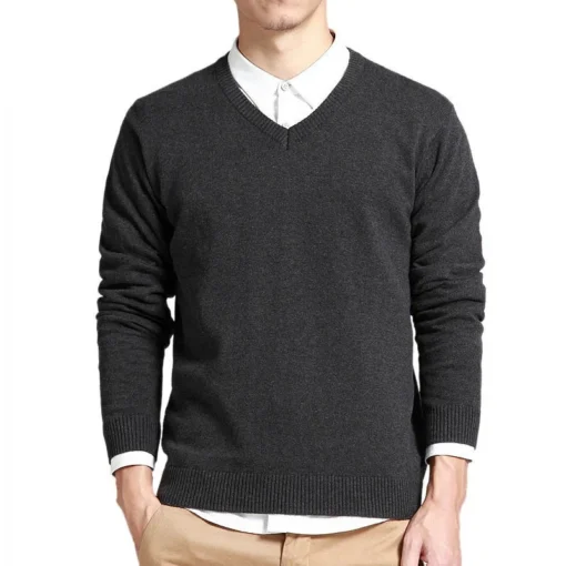 Cotton Sweater Long Sleeve Pullovers - Image 10