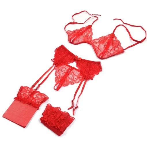 Erotic Transparent Lingerie Set - Image 2