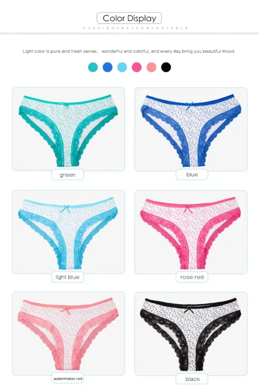 5 Pcs/set Cotton Panties - Image 35
