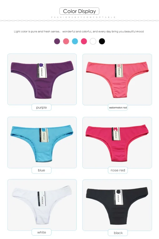 5 Pcs/set Cotton Panties - Image 38