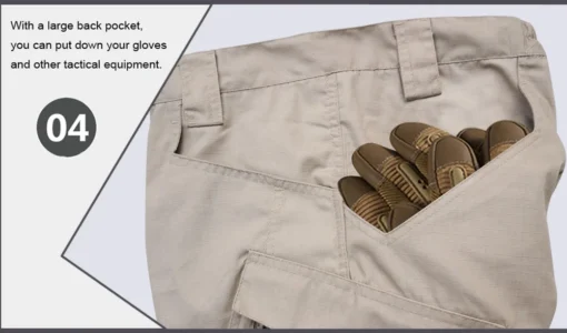 Men's Multiple Pocket Elasticity Military Urban Commuter Tactical Trousers - Image 19