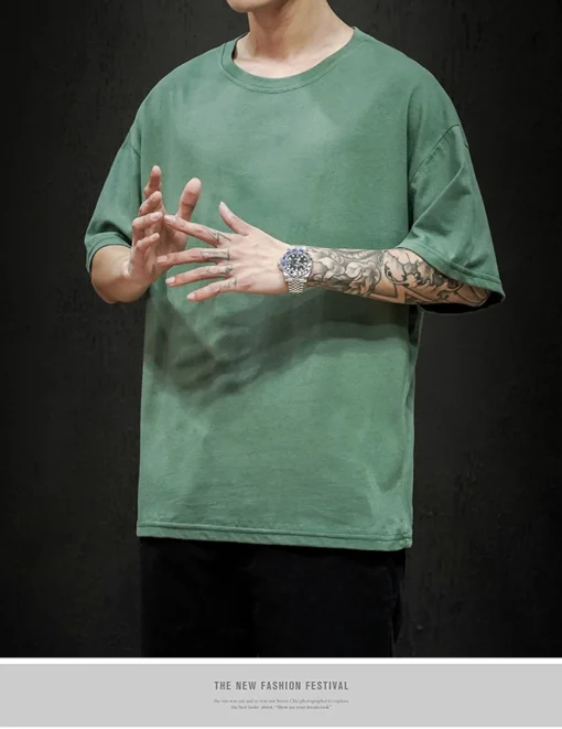 New Summer Men's T Shirt Hip Hop Style - Image 24