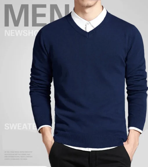 Cotton Sweater Long Sleeve Pullovers - Image 12