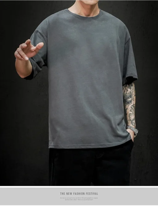 New Summer Men's T Shirt Hip Hop Style - Image 18
