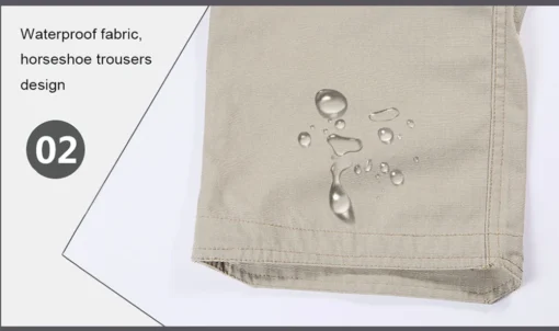 Men's Multiple Pocket Elasticity Military Urban Commuter Tactical Trousers - Image 17