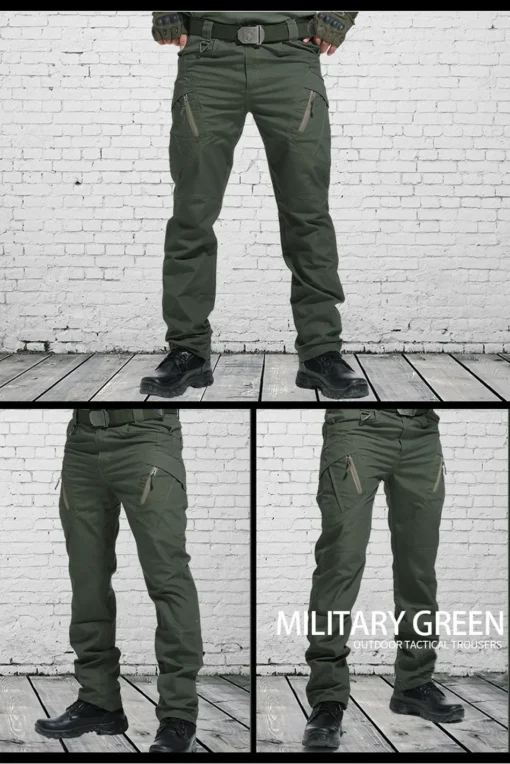 Men's Multiple Pocket Elasticity Military Urban Commuter Tactical Trousers - Image 13