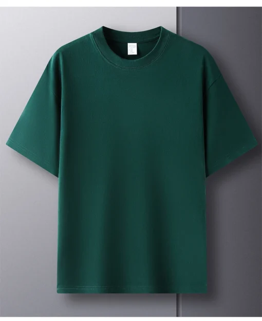 pure cotton summer high-end men's short sleeve T-shirt - Image 36