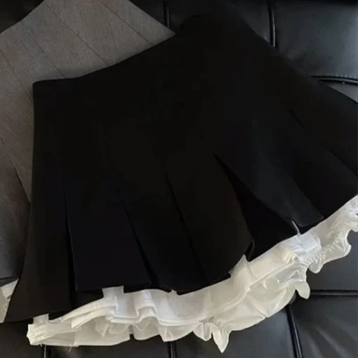 Mooyufon Ruffles Mini Skirt - Image 7