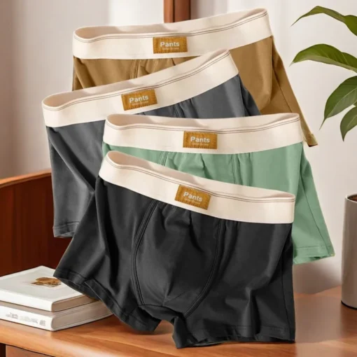 3pcs Men Cotton Boxer Shorts