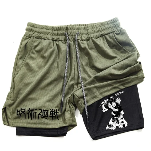 Anime Performance Shorts Toji Printed - Image 4