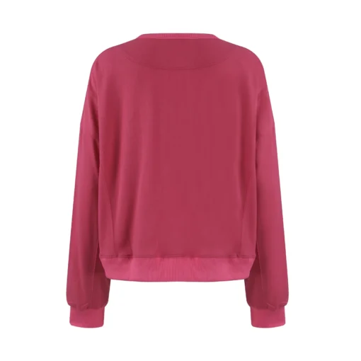 Long-Sleeved Simple Sweatshirt - Image 42