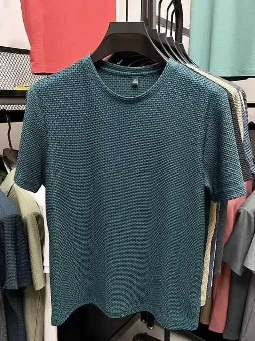 Mesh Bamboo Ice Silk T-shirt - Image 6