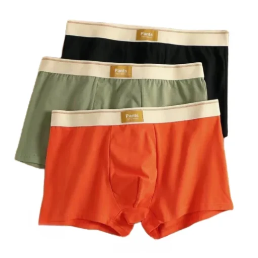 3pcs Men Cotton Boxer Shorts - Image 7
